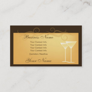 Verre de cartes de visite de Сhampagne