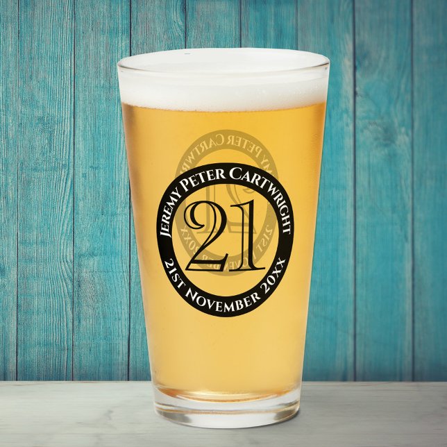 Verre de célébration d'anniversaire 21 ans (Créateur téléchargé)