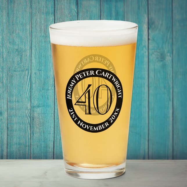 Verre de célébration de 40e anniversaire (Créateur téléchargé)