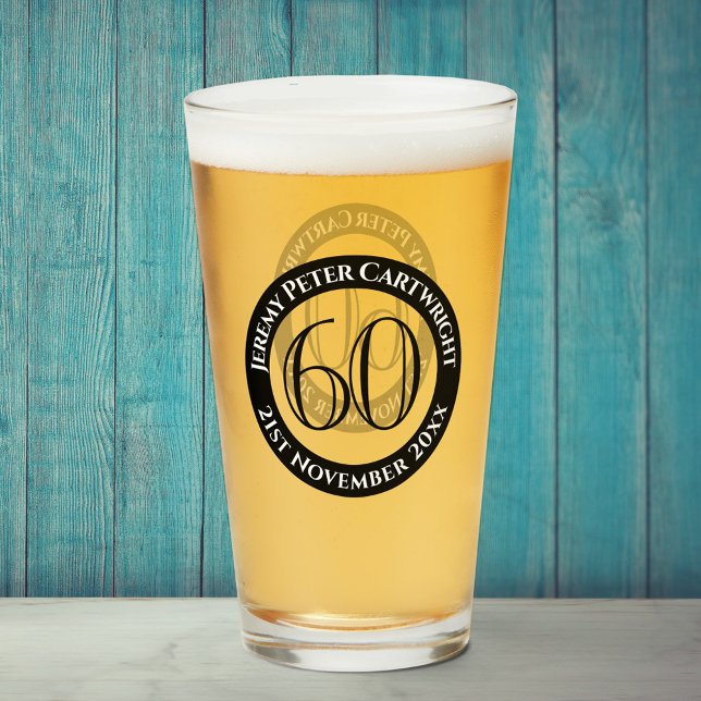 Verre de célébration de 60e anniversaire (Créateur téléchargé)