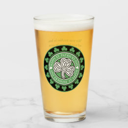 Verre de célébration de la Saint Patrick