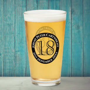 Verre de célébration pour 18 ans