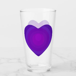 Verre de coeur pourpre