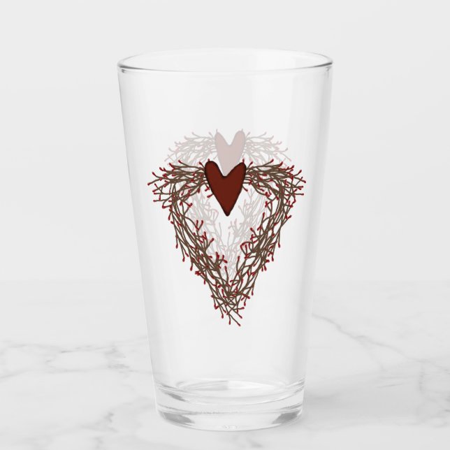 Verre de couronne de coeur primitif Pip Berry (Devant)