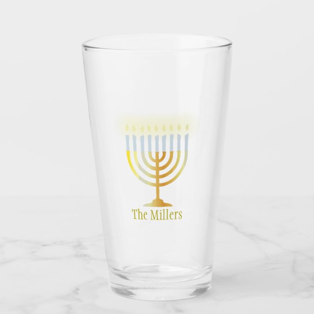 Verre de Hanouka (Devant)