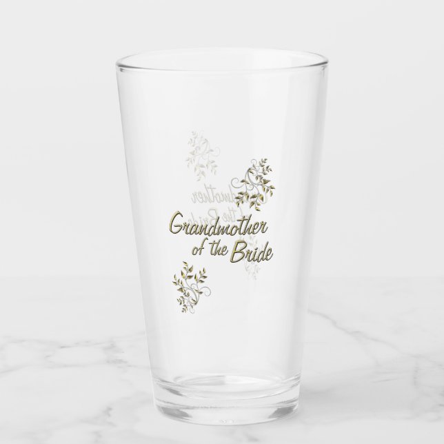 Verre de la grand-mère de la mariée (Devant)