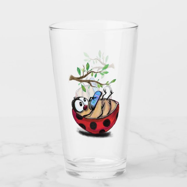Verre de Ladybug amusant (Devant)