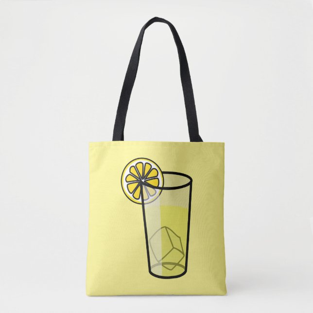 Verre de Lemonade Sac fourre-tout jaune (Devant)