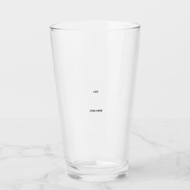 Verre de Leo (Devant)