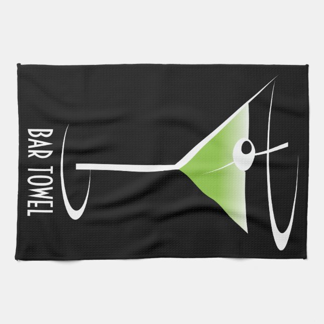 Verre de Martini de serviette de barre de barmans (Horizontal)