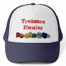 Verre de mer, casquette de baseball en verre