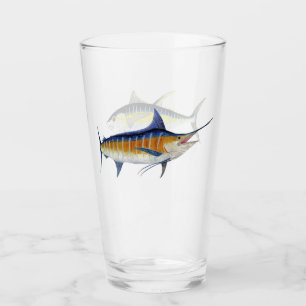 Verre de pinte de poisson d'océan