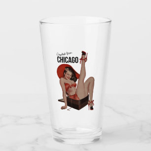 Verre de pinte de voyage de Chicago