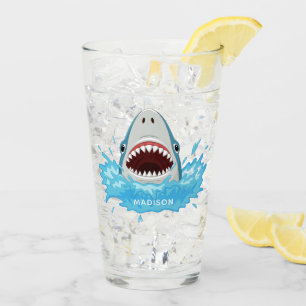 Verre de pinte personnalisé Funny Shark