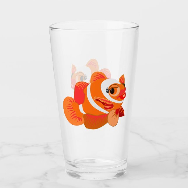 Verre de poisson d'or - personnalisable (Devant)