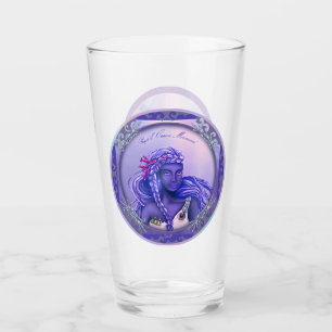 Verre de sirène de mer pourpre