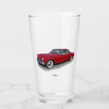 Verre de voiture classique rouge 1953