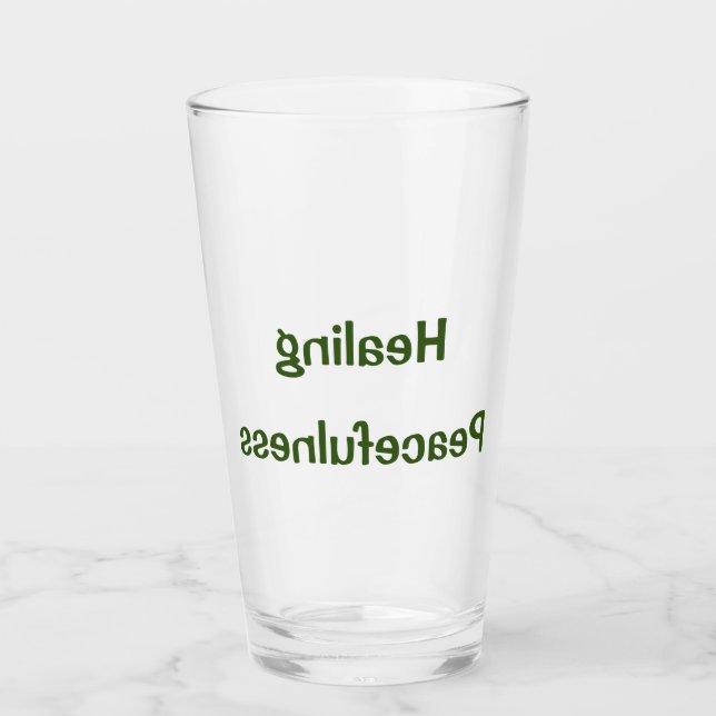 Verre d'eau HADO - Guérir la tranquillité - Dr Emo (Devant)