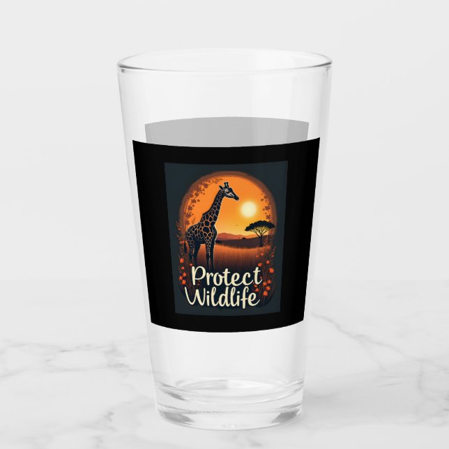 Verre Débardeur de girafe de la savane (Devant)