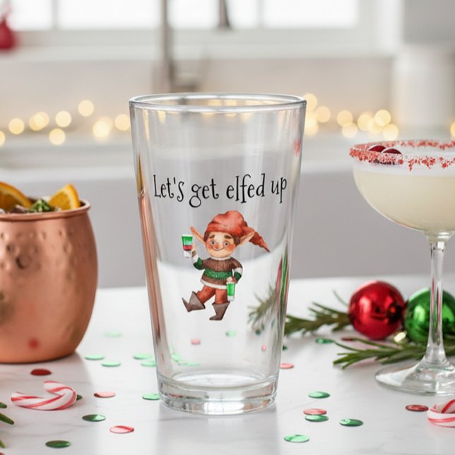 Verre Déchaînons l'Elf follement Drôle de Fêtes (Créateur téléchargé)