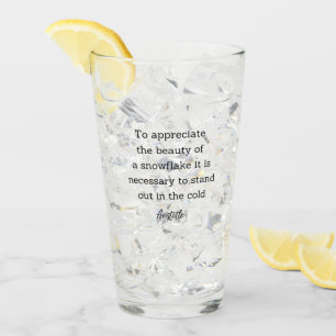 Verre Décor pour la maison de citation d'Aristote en hiv