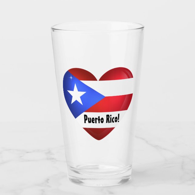 Verre Découpe coeur Porto Rico (Devant)