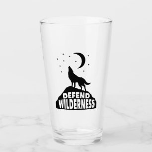 Verre Défendre la lune de loup sauvage