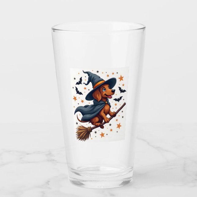 Verre Délice de Dachshund sorcière (Devant)