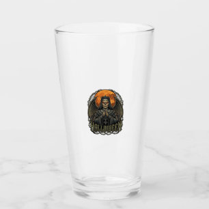 Verre Démon de Halloween Couronne de Nonne Ailes Lune Or
