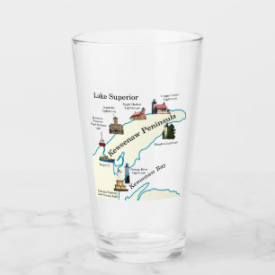 Verre des phares de la péninsule de Keweenaw
