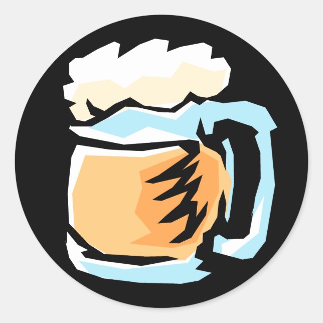 Verre des stickers de bière (Devant)