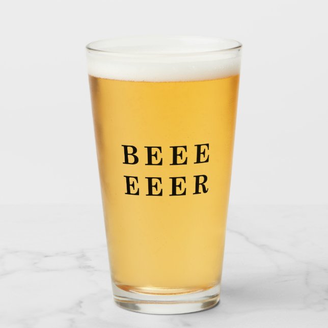 Verre Design Beer, Bière (Devant (rempli))