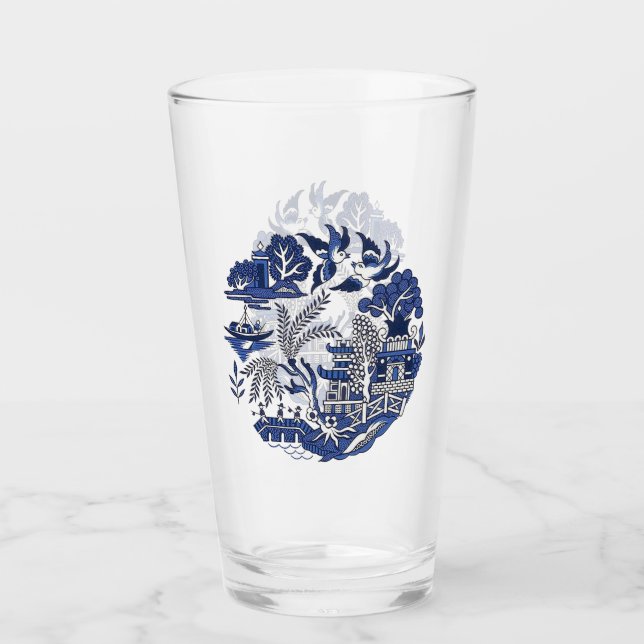 Verre Design classique de la Chine de saule bleu (Devant)