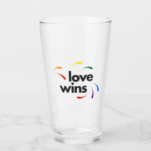 Verre Design coloré, moderne, ludique de Love Wins