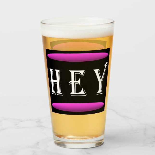 Verre Design d'art en noir et violet plus logo blanc (Dos (rempli))