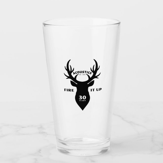Verre - design de cerf3 avec 30e (Devant)