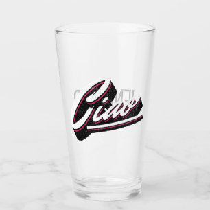 Verre Design de texte Ciao