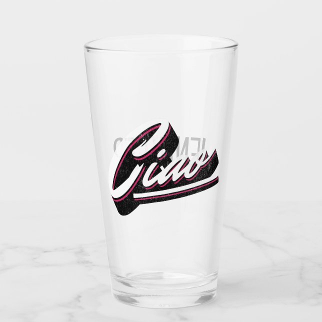 Verre Design de texte Ciao (Devant)