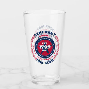 Verre Design de typographie circulaire du Kentucky
