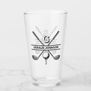 Verre Design élégant de monogramme de golf