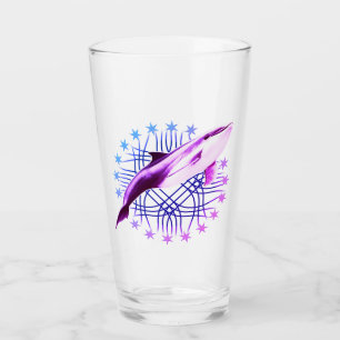 Verre Design graphique dauphin