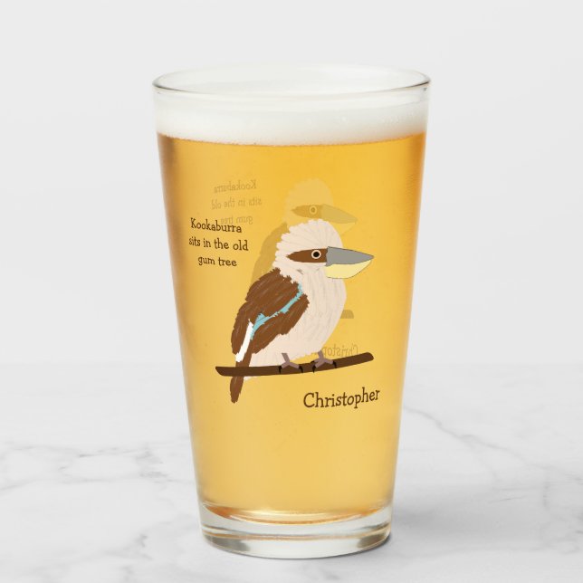 Verre Design personnalisé Kookaburra (Devant (rempli))