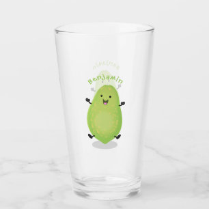 Verre dessin de la patte papaye de Cute kawaii