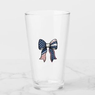 Verre Dessin vectoriel de nœud gravé vintage patriotique