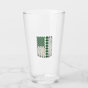 Verre Dessin vectoriel vintage du drapeau américain Sham