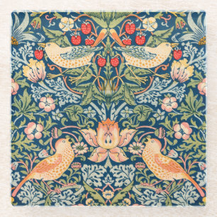 Verre Dessous-de-verre en verre: WILLIAM MORRIS STRAWBER