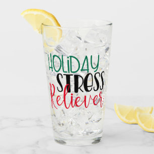 Verre Détresse-stress de vacances Chirstmas Cool boire