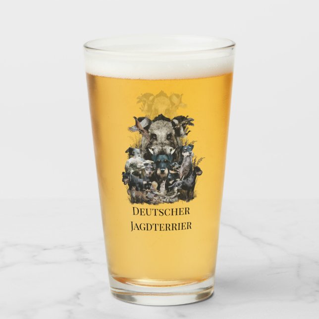 Verre Deutscher Jagdterrier (Devant (rempli))
