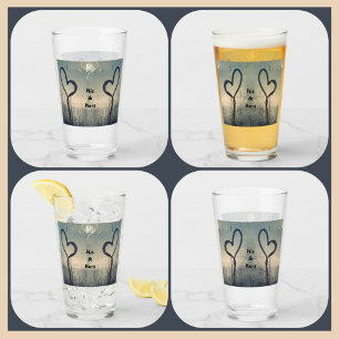 Verre Deux Coeurs Steamy Son et Ses Couples