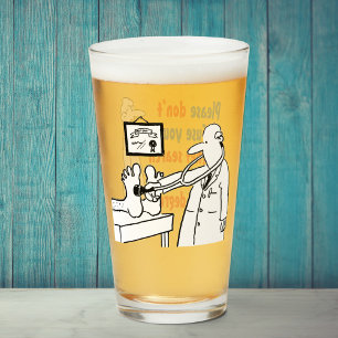 Verre Deux dessins animés drôles sur le thème des médeci